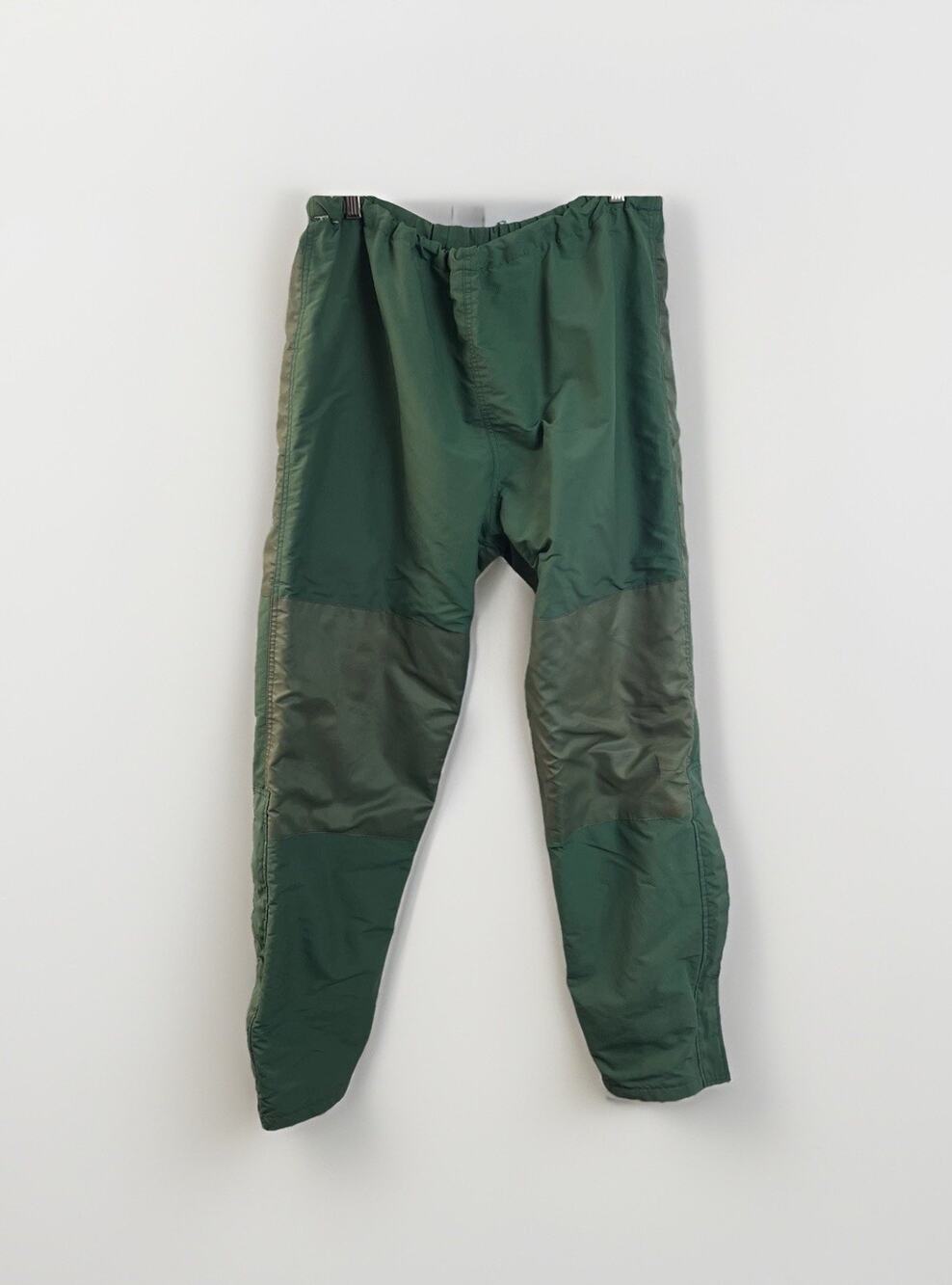 Vintage Cabelas Green Double Knee Gore-Tex Nylon Waterproof Pants XLarge Hiking